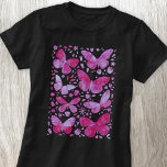 バタフライウォーターカラーマゼンタピンクTシャツ Tシャツ<br><div class="desc">マゼンタピンクとホワイトウォーター色の絵画蝶の。オリジナルアートby Nic Squirrell.</div>