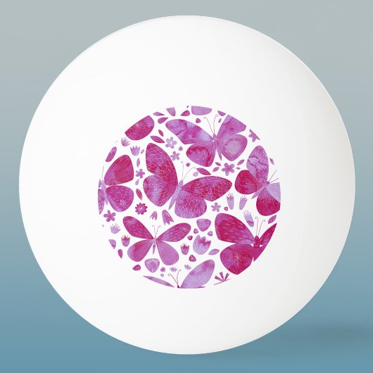 バタフライウォーター色 卓球ボール