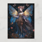 バタフライウッドランドフェアリーファンタジー ポストカード (正面)