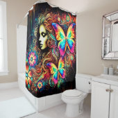 バタフライウーマン シャワーカーテン (インサイチュ)
