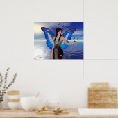 バタフライウーマン ポスター (キッチン)