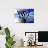 バタフライウーマン ポスター (ホームオフィス)