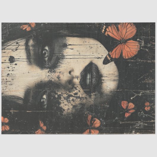 バタフライウーマン 薄葉紙 (正面)