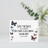 バタフライエッジ、日付のポストカ結婚ードの保存 案内ポストカード (スタンド正面)