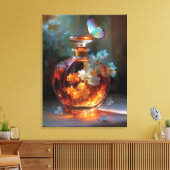 バタフライエッセンス – エンチャントフローラ香水 キャンバスプリント (インサイチュ (リビング))