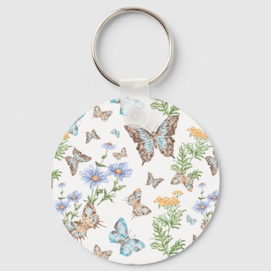 バタフライエフェクトアート キーホルダー (正面)