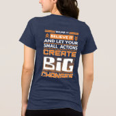 バタフライエフェクトカオス理論Tシャツ トライブレンドＴシャツ (裏面)