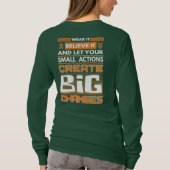 バタフライエフェクトカオス理論Tシャツ Tシャツ (裏面)