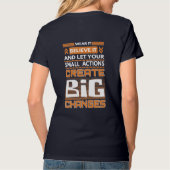 バタフライエフェクトカオス理論Tシャツ Tシャツ (裏面)