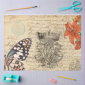 バタフライエフェメラデクページ紙 薄葉紙 (クラフト)