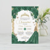 バタフライエメラルドグリーンプリンセスキンセアニェラ 招待状 (スタンド正面)