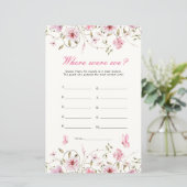 バタフライエレガントどこ我々のブライダルシャワーゲーム (スタンド正面)