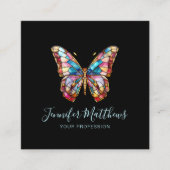 バタフライエレガントスクエアビジネス スクエア名刺 (正面)