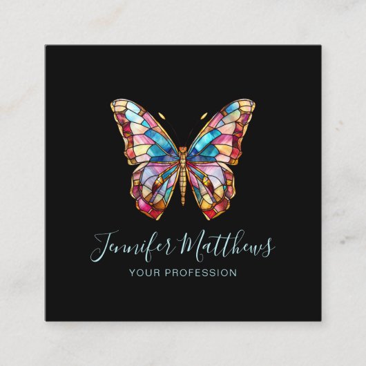 バタフライエレガントスクエアビジネス スクエア名刺 (正面)