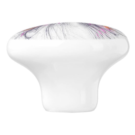 バタフライエレガントフラクタル セラミックノブ (側面)