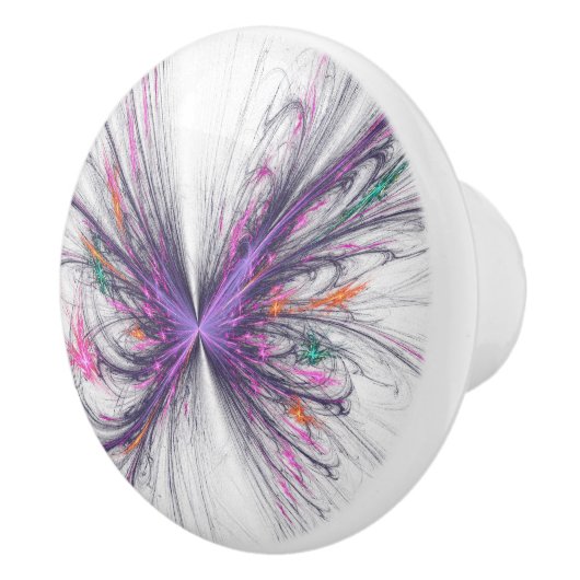 バタフライエレガントフラクタル セラミックノブ (右)