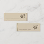 バタフライエレガントブックマーク スキニー名刺 (正面/裏面)