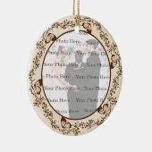 バタフライエレガントラウンドオーナメント セラミックオーナメント (右)