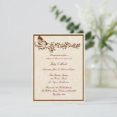 バタフライエレガントリハーサルディナー招待状 招待状 (スタンド正面)