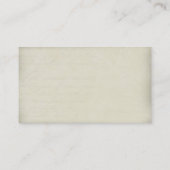 バタフライエレガントロマンチックヴィンテージエフェメラブシン 名刺 (裏面)