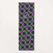 バタフライオンアスター花抽象芸術 パーソナライズされた ヨガマット (正面)