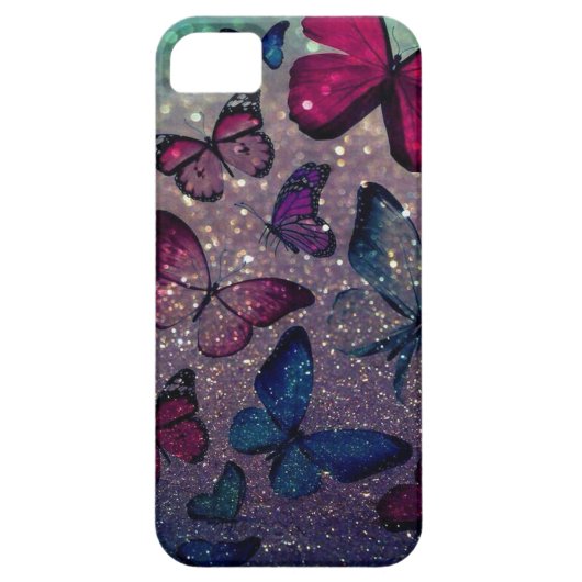 バタフライオングリッター Case-Mate iPhoneケース (裏面)