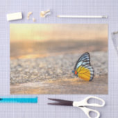バタフライオンザビーチ 薄葉紙 (クラフト)