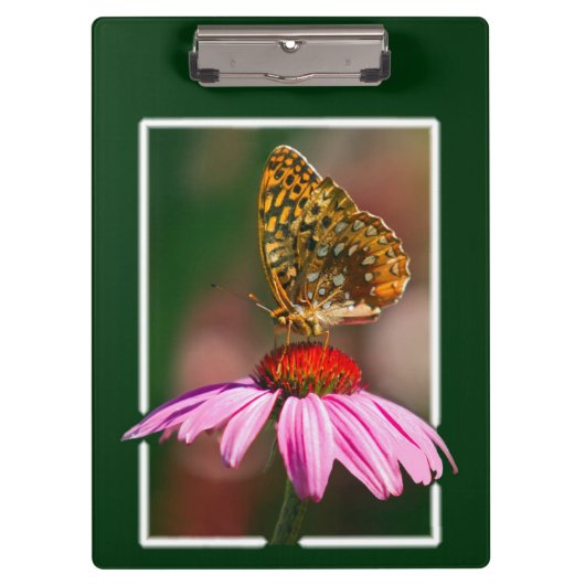バタフライオンパープルコンフロアー クリップボード (正面)