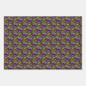 バタフライオンフラワー自然アーパーソナライズされたト ラッピングペーパーシート (正面)