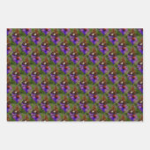 バタフライオンフラワー自然 ラッピングペーパーシート (正面)