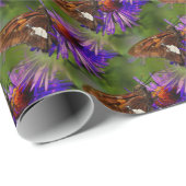 バタフライオンフラワー自然 ラッピングペーパー (ロールコーナー)