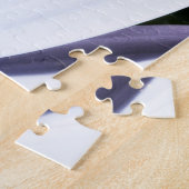 バタフライオンホワイトデイジー |チャレンジ ジグソーパズル (側面)