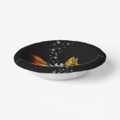 バタフライオンロータス開花と星 ペーパーボウル (傾斜あり)