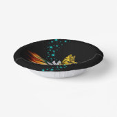 バタフライオンロータス開花と星 ペーパーボウル (傾斜あり)