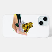 バタフライオンロータス開花 Case-Mate iPhoneケース (裏面 (横))