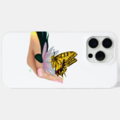バタフライオンロータス開花 Case-Mate iPhoneケース (裏面 (横))