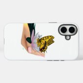 バタフライオンロータス開花 Case-Mate iPhoneケース (裏面 (横))