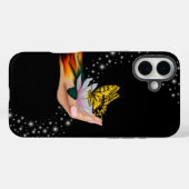 バタフライオンロータス開花 Case-Mate iPhoneケース (裏面 (横))