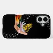 バタフライオンロータス開花 Case-Mate iPhoneケース (裏面 (横))