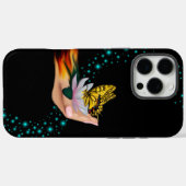 バタフライオンロータス開花 Case-Mate iPhoneケース (裏面 (横))