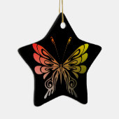 バタフライオーナメント セラミックオーナメント (右)