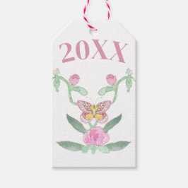 バタフライカスタマイズ可能な卒業 ギフトタグ