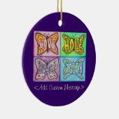 バタフライカスタム感動的ペンダントオーナメント セラミックオーナメント (右)