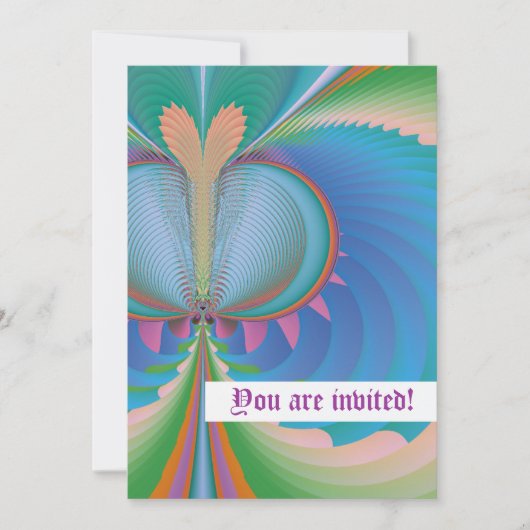 バタフライカスタム招待状 招待状 (正面)