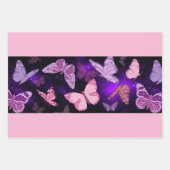 バタフライカラフルギフトラップ ラッピングペーパーシート (正面2)