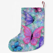 バタフライカラフルクリスマスストッキング スモールクリスマスストッキング (裏面)