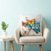 バタフライカラフルコレクション(フローラアクセント付) クッション (椅子)