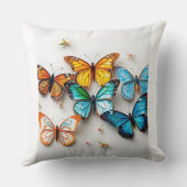 バタフライカラフルコレクション(フローラアクセント付) クッション (裏面)