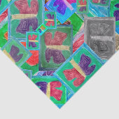 バタフライカラフルダブルチャレンジ |ティッシュペーパー 薄葉紙 (詳細)