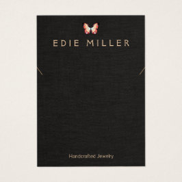 バタフライカラフルネックレスブレスレットディスプレイカード